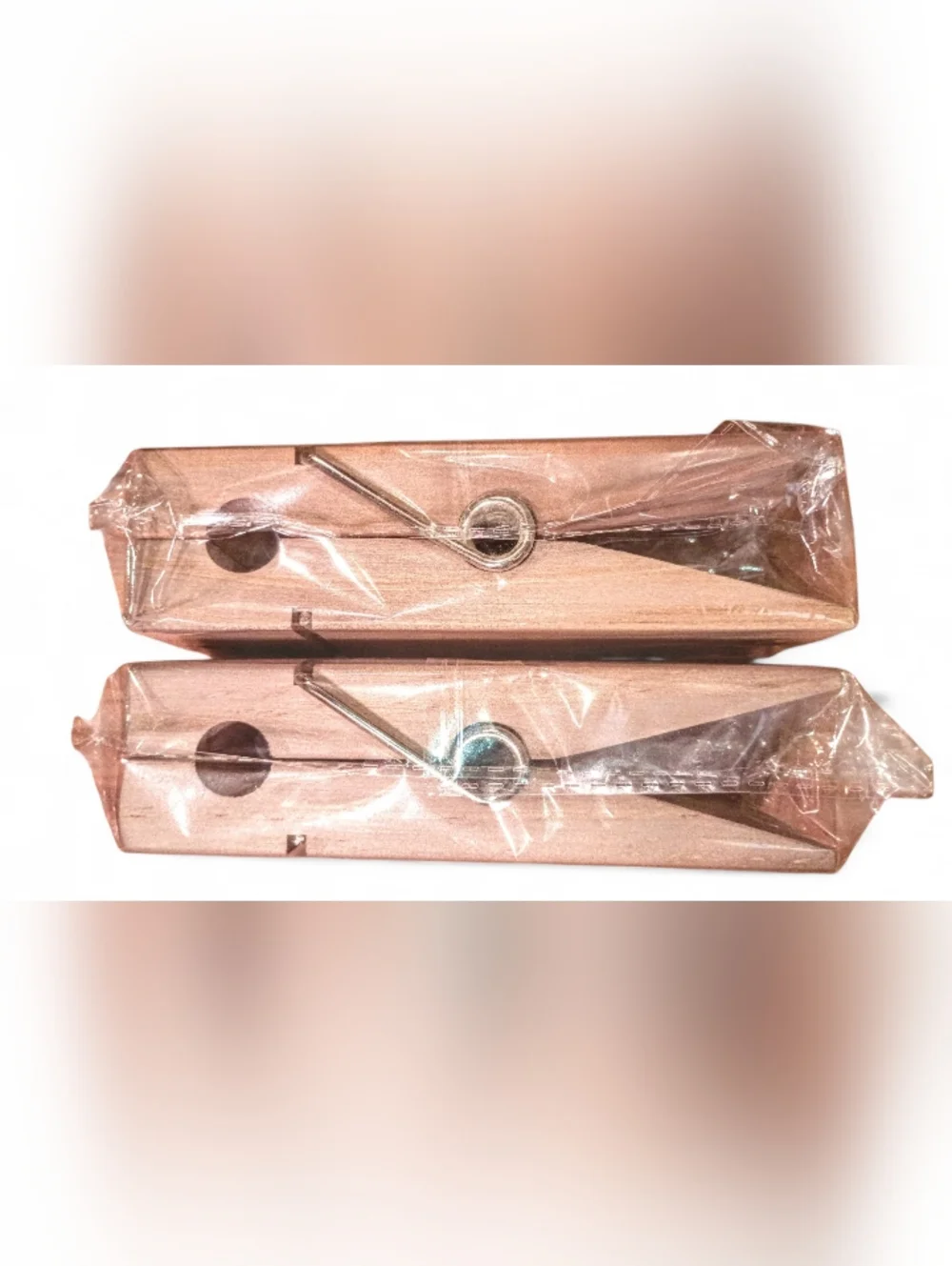 *JUMBO ~ Pair Of Wooden Clothespin Pair (STRONG!) - Optional Hangers Included!